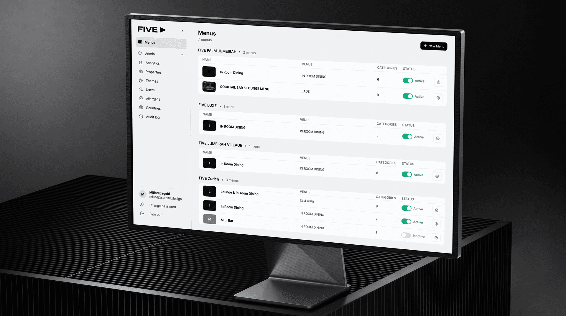 Restaurant Menu Platform